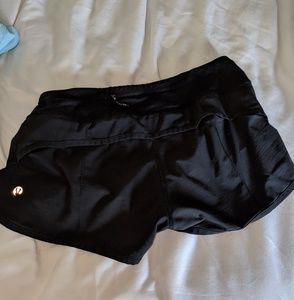 Lululemon black speed shorts